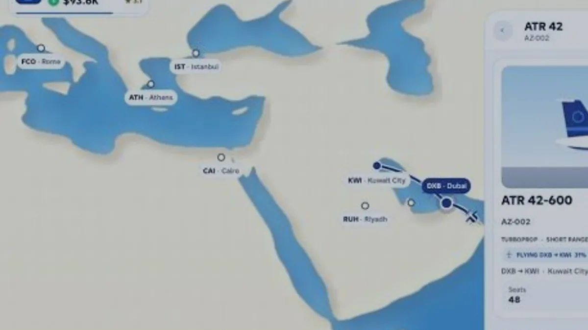 Fleet hint naming the next aircraft purchase